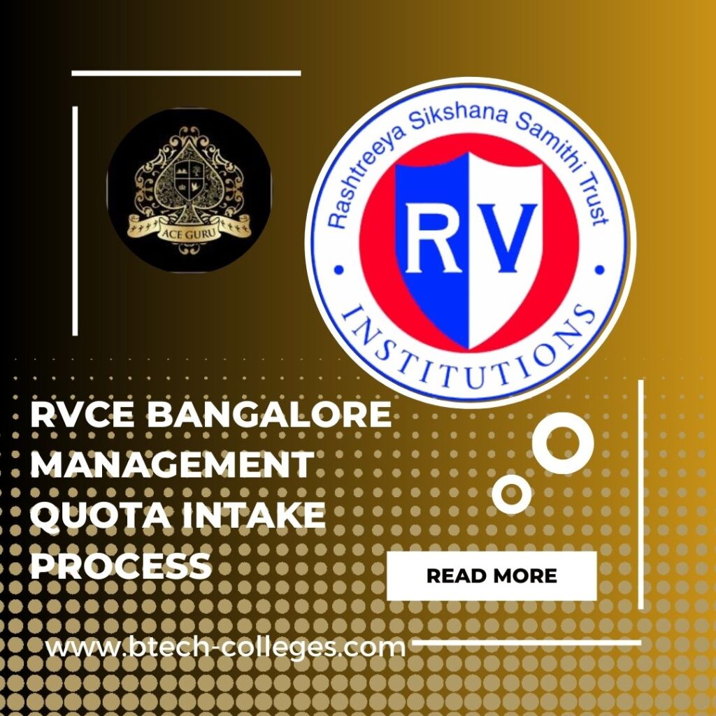 RVCE Bangalore Management Quota Intake Process